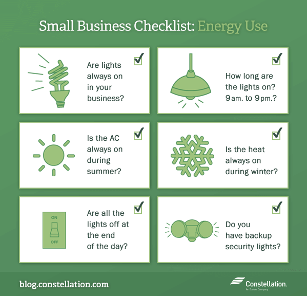 小企业清单：能源使用图形